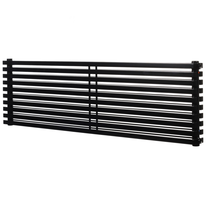 Дизайнерський горизонтальний радіатор Betatherm Quantum 1300x405x79 RAL 9005M Black