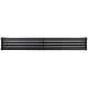 Дизайнерський горизонтальний радіатор Betatherm Quantum 1600x285x79 RAL 9005M Black