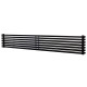 Дизайнерський горизонтальний радіатор Betatherm Quantum 1600x285x79 RAL 9005M Black