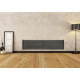 Дизайнерський горизонтальний радіатор Betatherm Quantum 1600x285x79 RAL 9005M Black