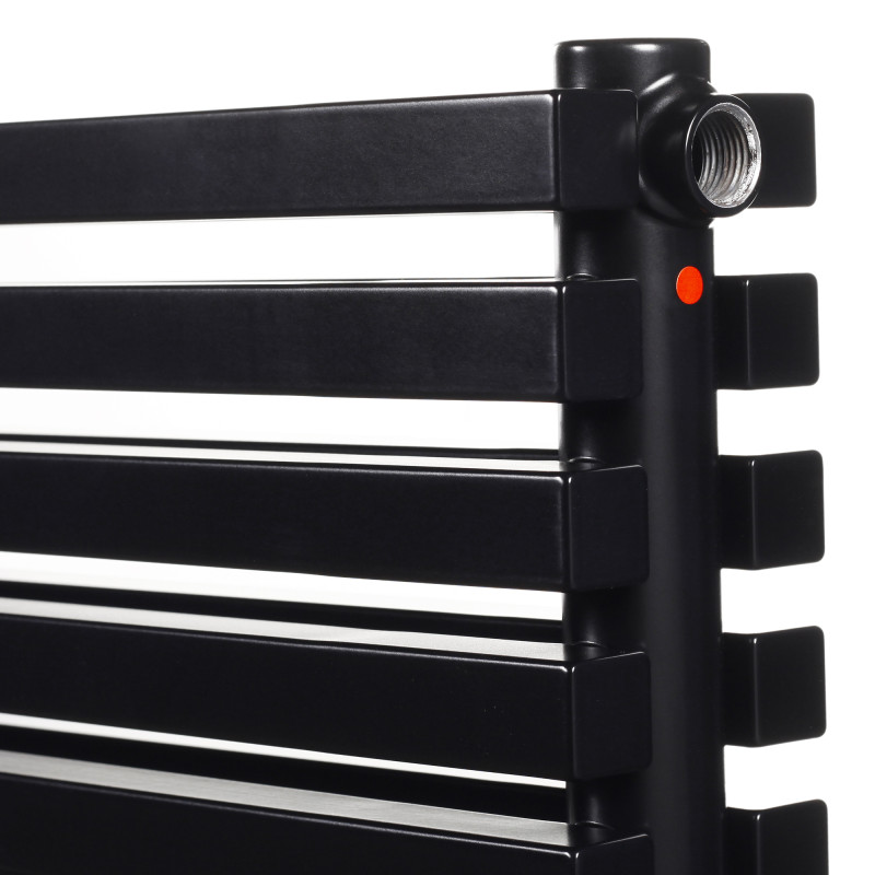 Дизайнерський горизонтальний радіатор Betatherm Quantum 1600x285x79 RAL 9005M Black