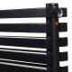 Дизайнерський горизонтальний радіатор Betatherm Quantum 1600x285x79 RAL 9005M Black
