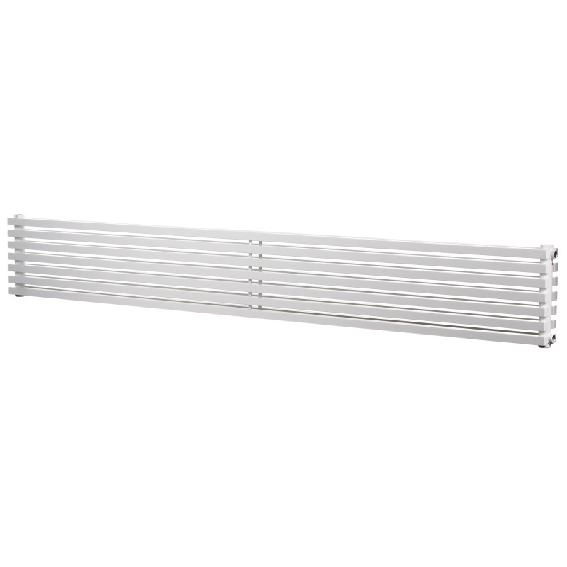 Дизайнерский горизонтальный радиатор Betatherm Quantum 1600x285x79 RAL 9016M White