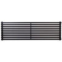 Дизайнерський горизонтальний радіатор опалення Betatherm Quantum 1600x405x79 RAL 9005M Black (BQH 2160/10 9005M 34)