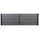 Дизайнерський горизонтальний радіатор Betatherm Quantum 1600x405x79 RAL 9005M Black
