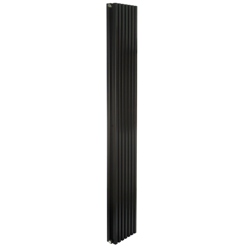 Дизайнерский вертикальный радиатор Betatherm Quantum 285x1800x79 RAL 9005M Black