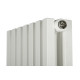 Дизайнерский вертикальный радиатор Betatherm Quantum 285x1800x79 RAL 9016M White