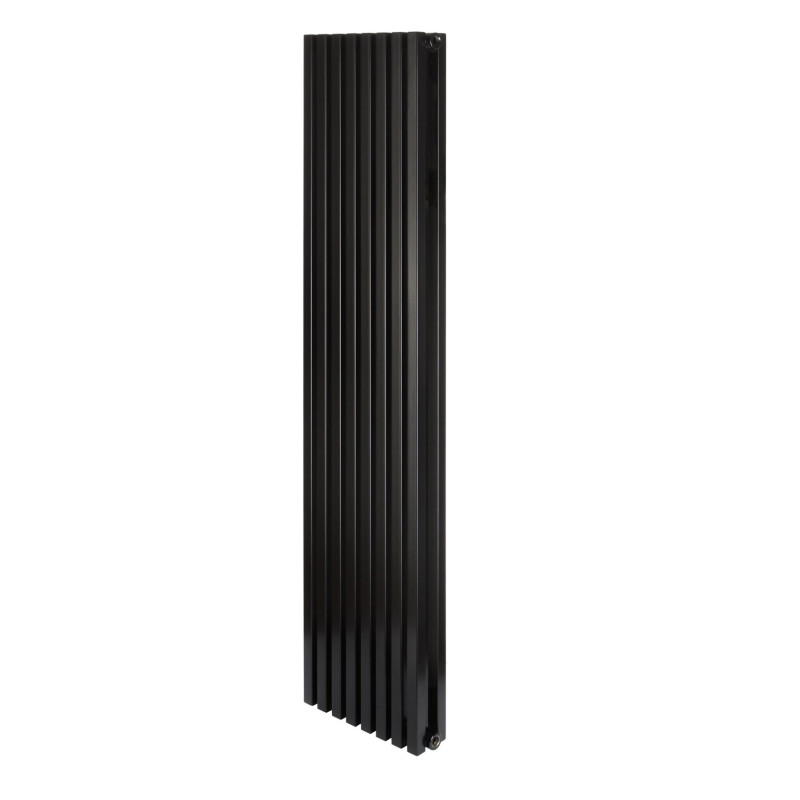 Дизайнерский вертикальный радиатор отопления Betatherm Quantum 325x1500x79 RAL 9005M Black