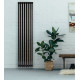 Дизайнерский вертикальный радиатор отопления Betatherm Quantum 325x1500x79 RAL 9005M Black