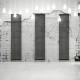 Дизайнерский вертикальный радиатор Betatherm Quantum 405x1800x79 RAL 9005M Black