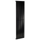 Дизайнерский вертикальный радиатор отопления Betatherm Quantum 485x1800x57 RAL 9005M Black