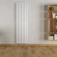 Дизайнерский вертикальный радиатор отопления Betatherm Quantum 485x1800x57 RAL 9016M White