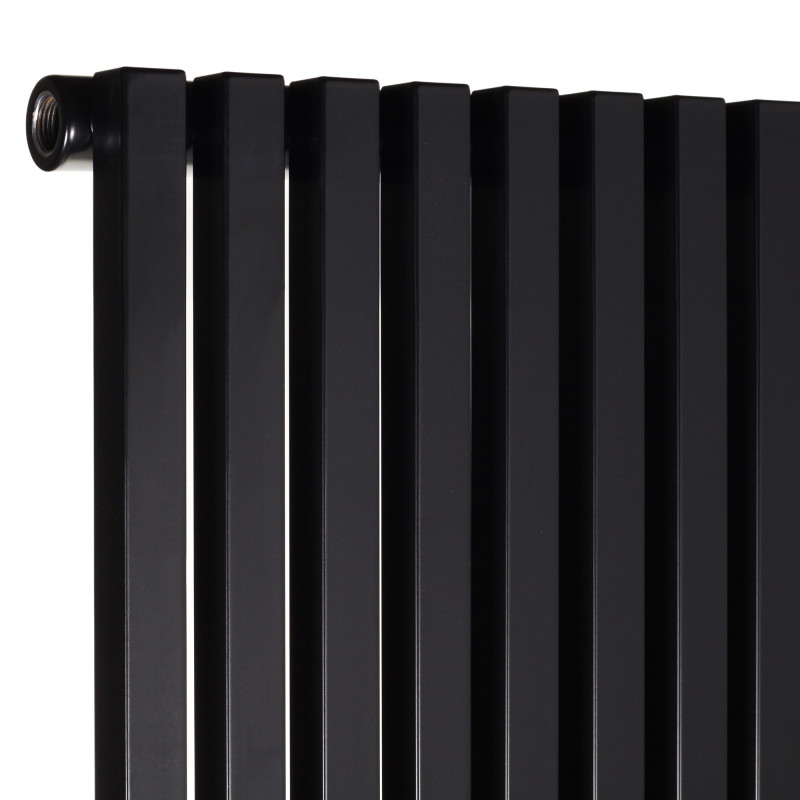 Дизайнерский вертикальный радиатор отопления Betatherm Quantum 525x2000x79 RAL 9005M Black