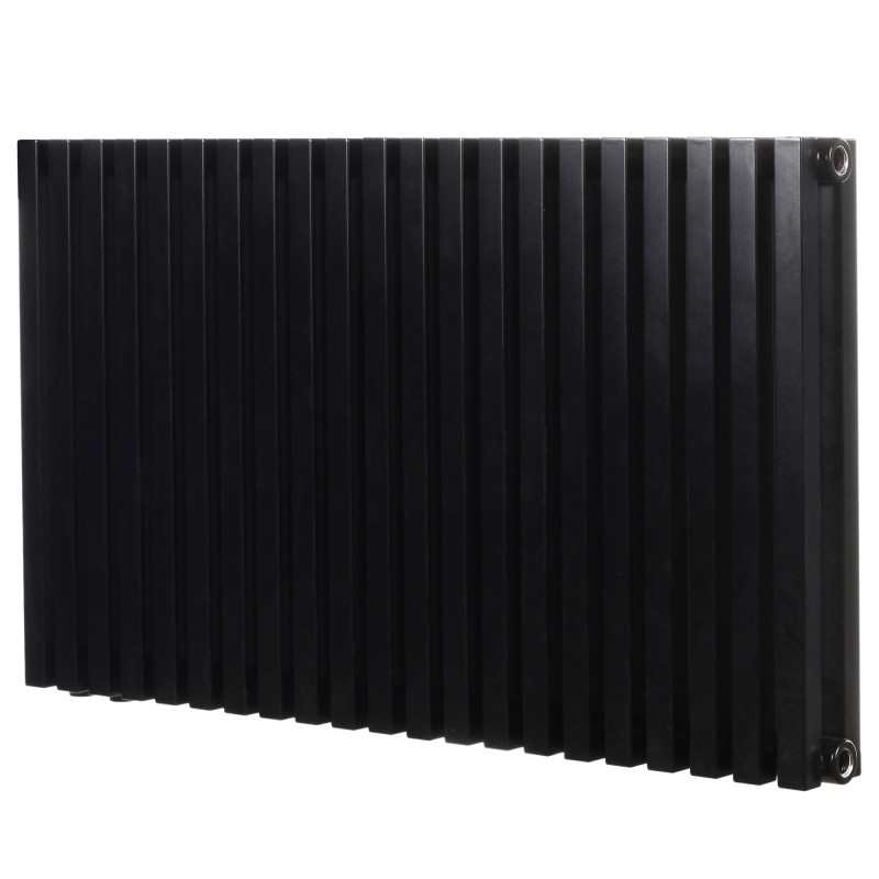 Дизайнерський горизонтальний радіатор опалення Betatherm Quantum 845x500x79 RAL 9005M Black