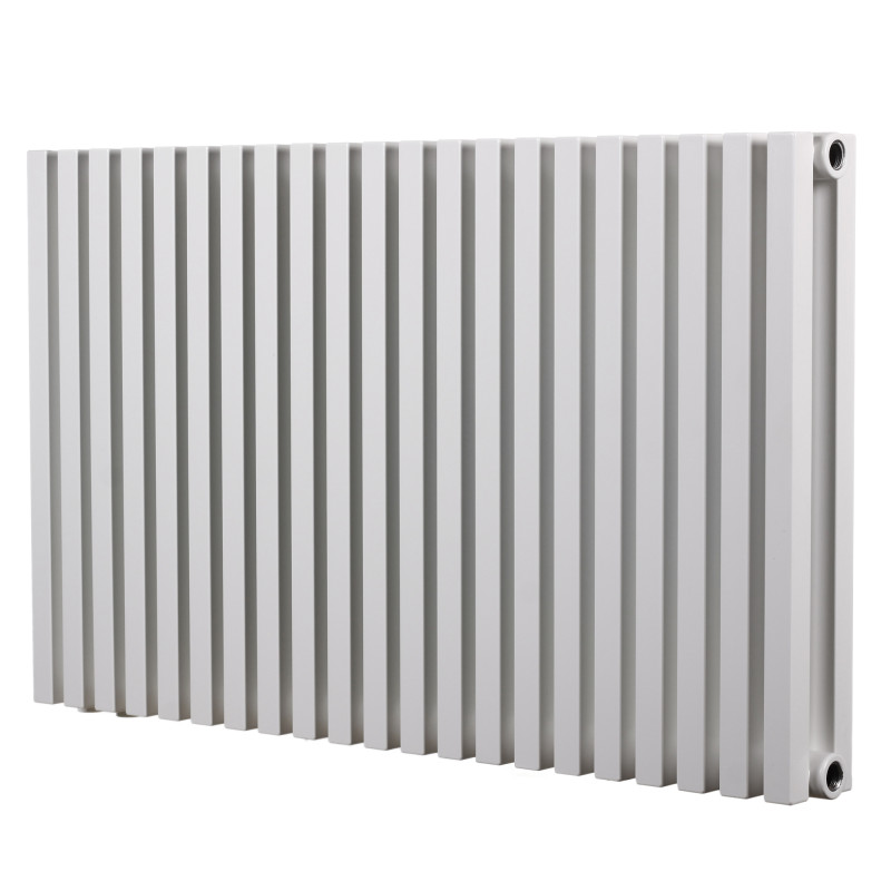 Дизайнерский горизонтальный радиатор отопления Betatherm Quantum 845x500x79 RAL 9016M White