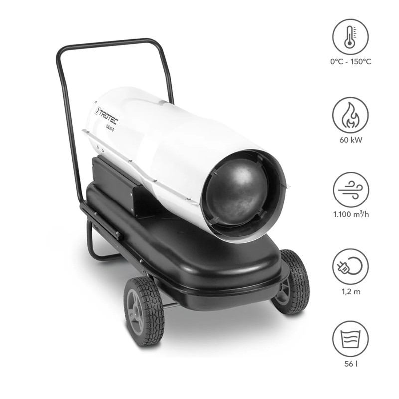 Дизельна теплова гармата прямого нагріву Trotec IDE 60 D