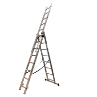 Лестница алюминиевая трёхсекционная GTM KME308 3x8 ступенек