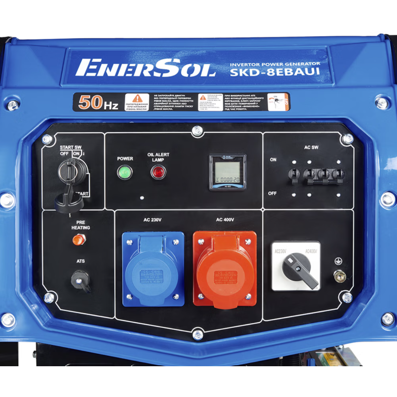 Генератор инверторный дизельный EnerSol SKD-8EBAUI