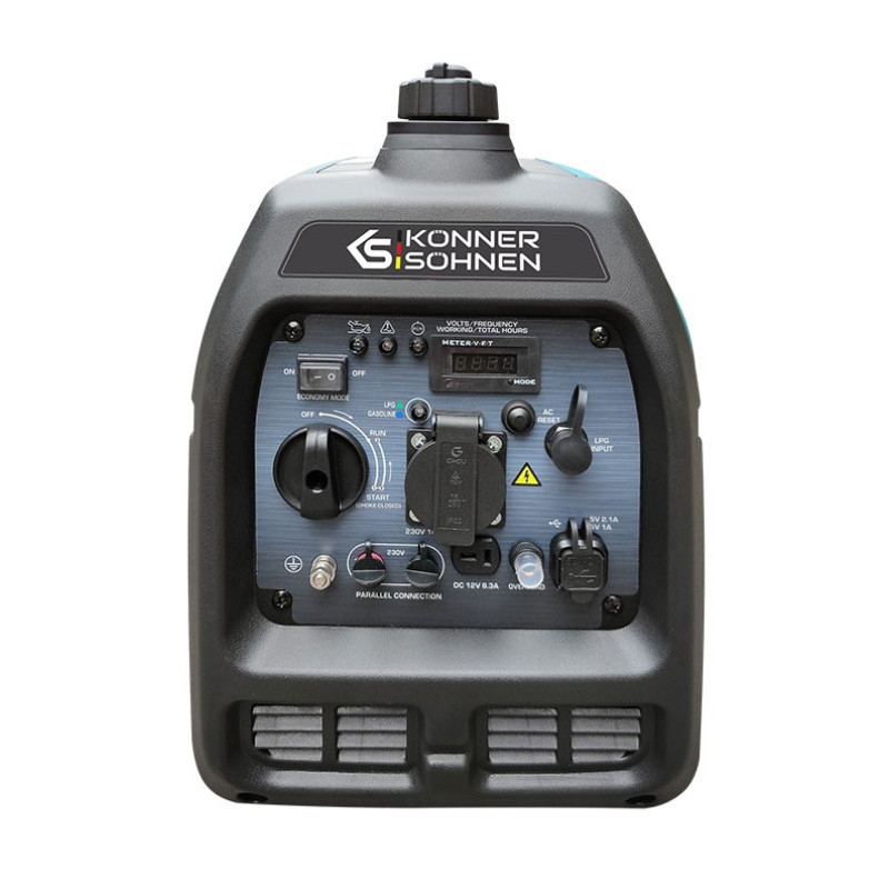 Инверторный комбинированный генератор (газ-бензин) Konner&Sohnen KS 2100iG S