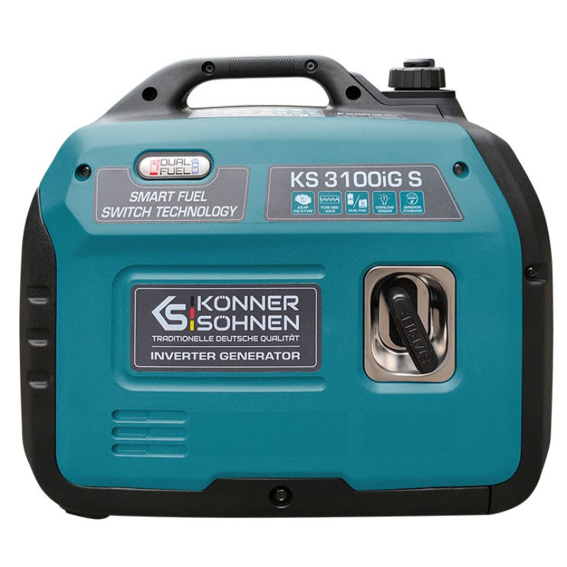 Инверторный комбинированный генератор (газ-бензин) Konner&Sohnen KS 3100iG S