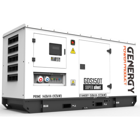 Генератор дизельный GENERGY GDS150T SUPER Silent 158KVA 123KW 400/230V