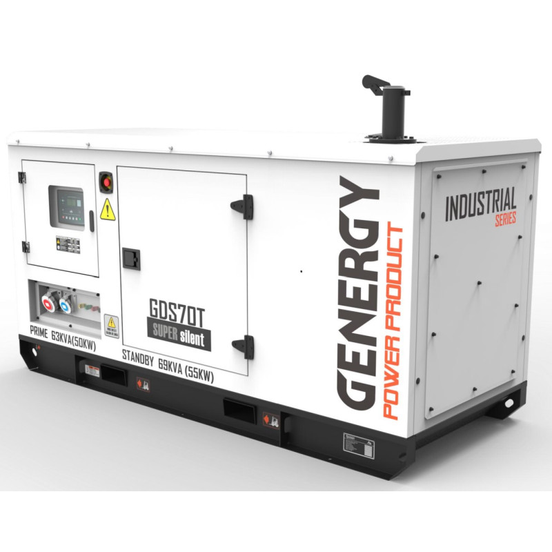 Генератор дизельний GENERGY GDS70T SUPER Silent 69KVA 55KW 400/230V